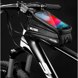 Optimized Product Title: "Wasserdichte Fahrrad-Rahmentasche mit Handy-Fenster – Hardcase für sicheres Smartphone-Management" 

This title includes relevant keywords for better visibility in Google Shopping while clearly describing the product's features.