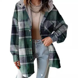 Optimized Product Title: "Tallulah™ - Entspannt geschnittene Karomuster Kapuzenjacke für Damen | Bequeme und stylische Freizeitjacke" 

This title includes relevant keywords for better visibility in Google Shopping while clearly describing the product.