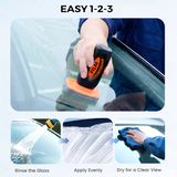 Car Windshield Glass Cleaner – Oil Film Remover, 100g & Compact Handheld