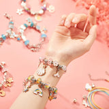 Kids DIY Bracelet Making Kit – 60+ Beads, Charms & 3 Bracelets