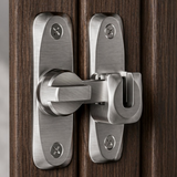 Aluminum Door Latch Lock – Corrosion-Resistant, Silver, 2-Pack with Screws