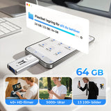 4-in-1 USB Flash Drive – Lightning, USB-A & USB-C, Up to 256 GB