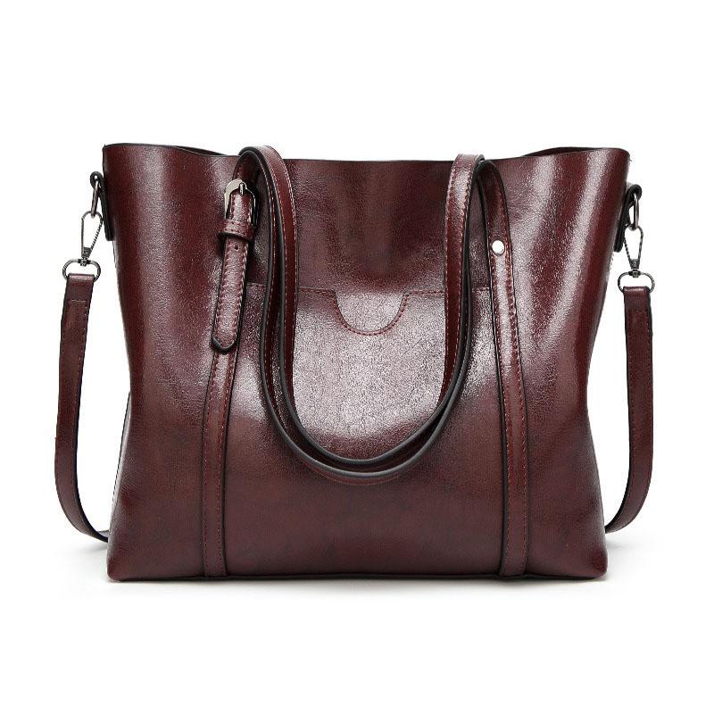 Women's Leather Handbag – Large Capacity, Adjustable Strap & 30×12×26cm PU Leather