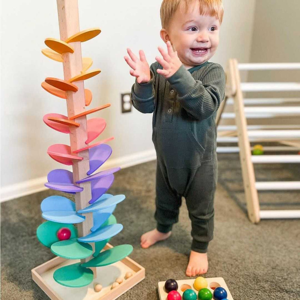 Interactive Rainbow Marble Tower – Luca