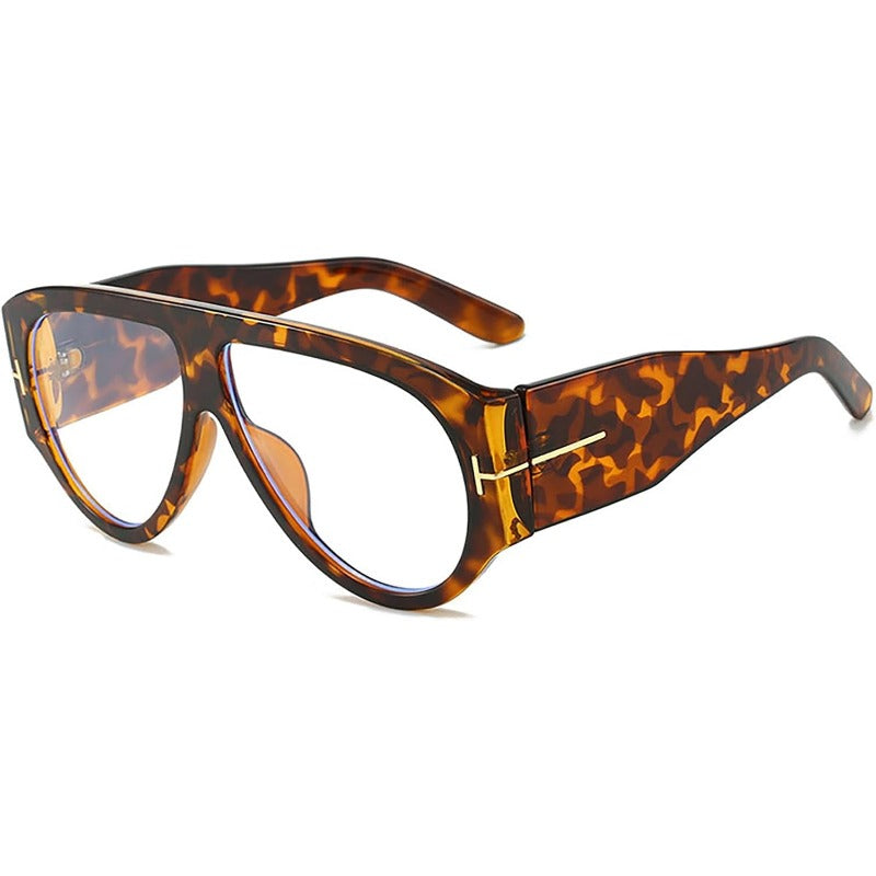 Oversized Aviator Sunglasses – Unisex, UV400 Protection & Metal Frame