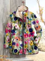 Optimized Product Title: "Damen Vintage Blumenjacke - Charmante Casual Steppjacke für Damen, Perfekt für Frühling & Herbst" 

This title includes relevant keywords while maintaining clarity and appeal for potential customers.