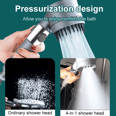 High-Pressure Filtered Shower Head – 9-Layer Filter, Water-Saving & Pause Button