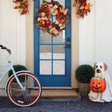 Resin Pumpkin Puppy Garden Figurine