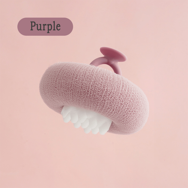 Shower Body Sponge – Massage Nubs, Ergonomic Ring Handle & Rich Lather