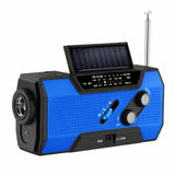 Emergency Radio – Solar & Hand Crank, AM/FM Weather, 2000mAh Power Bank & LED Flashlight