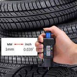 Digital Tire Tread Depth Gauge – LCD Display, 0.01mm Accuracy & mm/Inch Units