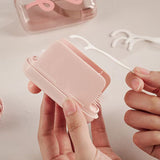 Push-Button Floss Pick Dispenser – 100 Picks, Refillable & Dustproof