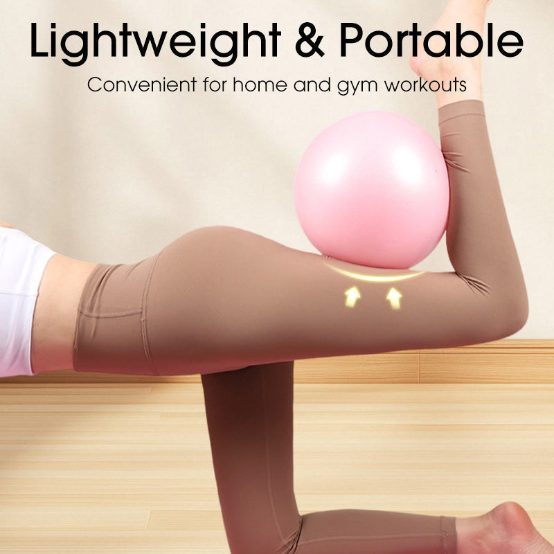 Pilates Exercise Ball – Anti-Burst PVC, 15cm & 25cm with Hand Pump