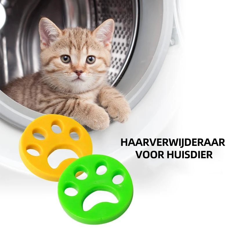 Silicone Pet Hair Remover Discs – Washer & Dryer, Reusable & 4-Pack