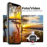 4-in-1 Memory Card Reader – USB, USB-C, Micro-USB & Lightning, SD & MicroSD