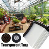 Transparent PE Tarpaulin Cover – 270 lbf Tear Strength, Rust-Free Eyelets & Multiple Sizes