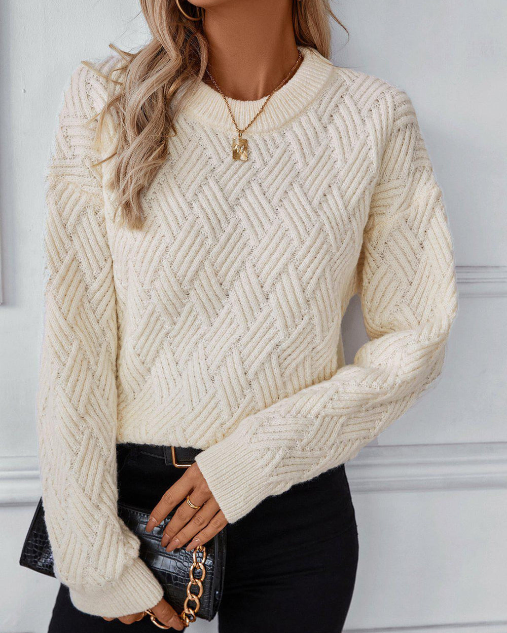 Denise Luxury Knit Sweater - Elegant Women's Pullover for Ultimate Comfort