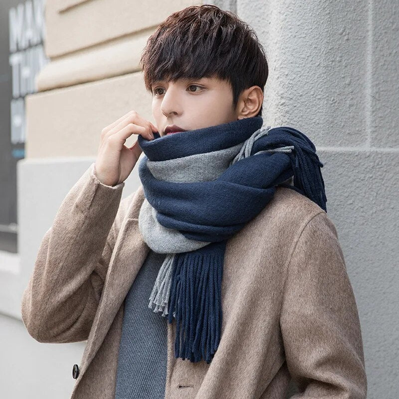 Long Cashmere Scarf | Super Soft, with Tassel Design!