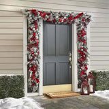 BowLift | Cordless Prelit Holiday Trim | LED Lights, Auto-Timer & Premium Red/White Decor