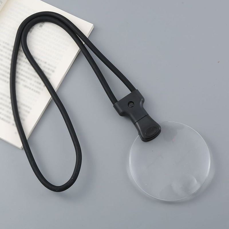 Hands-Free Magnifying Glasses – 5X & 10X Lenses, Adjustable Neck Strap & Desk Stand