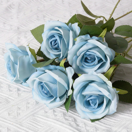 Red Rose Bouquet – Artificial Flowers, Home Decor & Mother's Day Gift