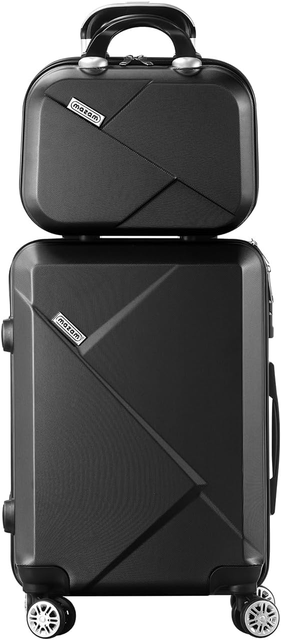 2-Piece ABS Hard Shell Luggage Set with TSA Lock & 360° Spinner Wheels - Lightweight, Durable Travel Suitcase Set