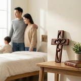 Enhanced Product Title: "Holzkreuz Wanddeko mit Verschlungenen Herzen – Rustikale Wandkunst für Romantische Dekoration" 

This title includes relevant keywords while providing additional context to attract potential buyers.