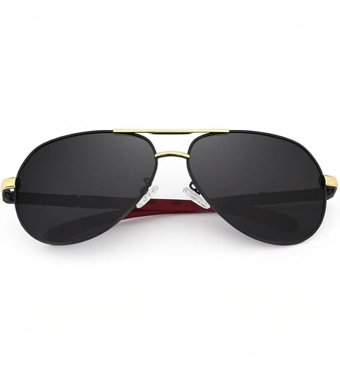 Polarized Aviator Sunglasses – UV400, Anti-Glare Metal Frame, Unisex
