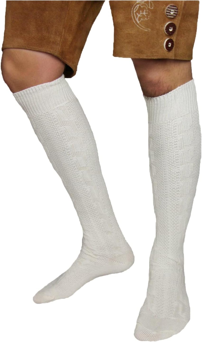 Sepp Bavarian traditional socks – White