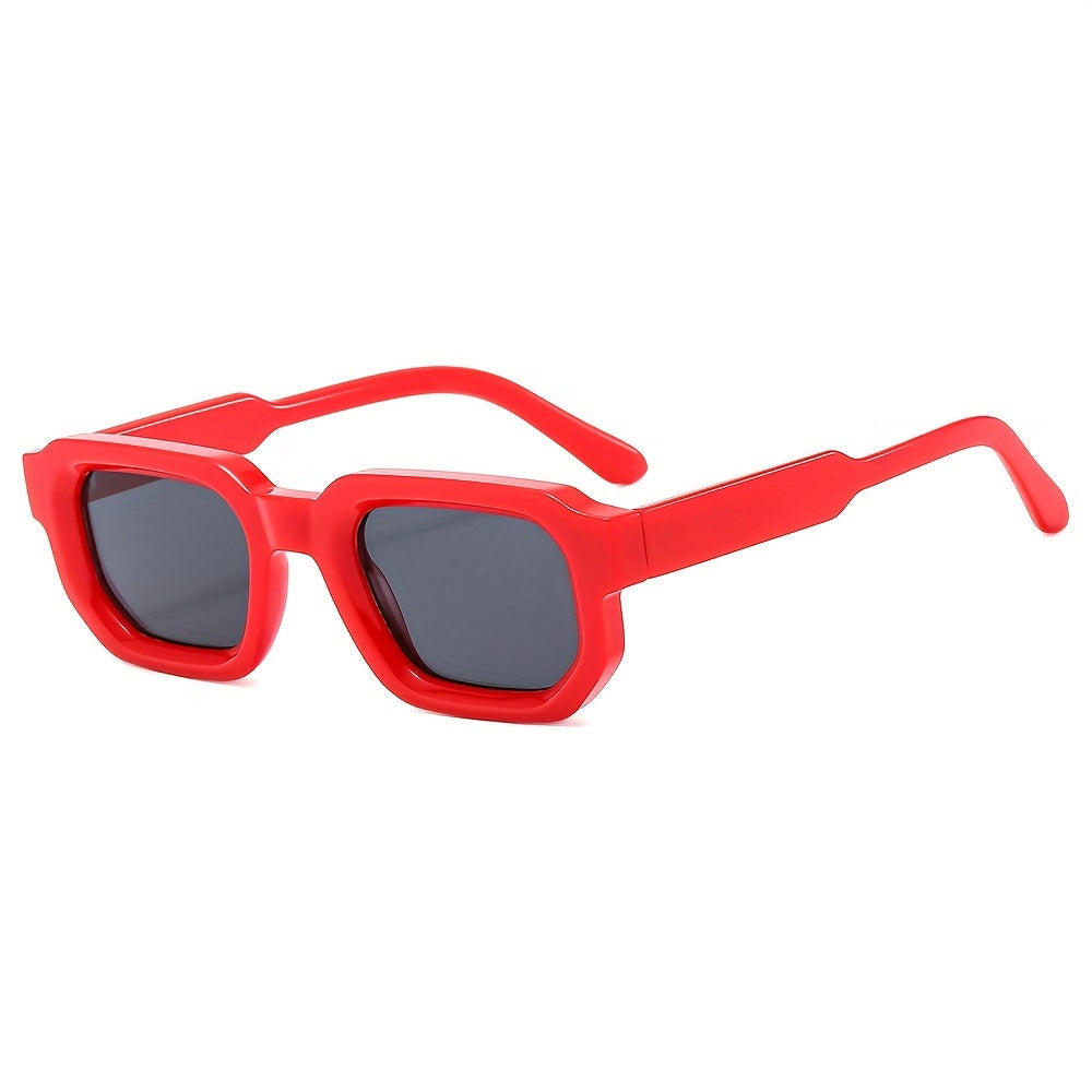Retro Square Sunglasses – Polycarbonate, UV Protection & Unisex