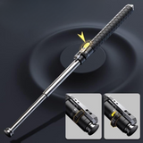 Automatic Telescopic Steel Baton – Push-Button Extend to 53.5cm, Anti-Slip Grip & 23cm Folded