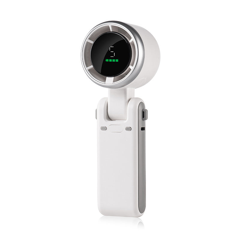 Foldable Handheld Fan – 5 Speed Settings, LED Display & USB-C Fast Charging