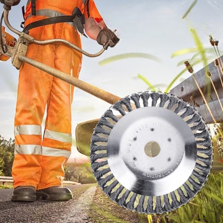 Steel Wire Brush Trimmer Head – 36 Carbon Steel Wires, Universal Fit & 15cm