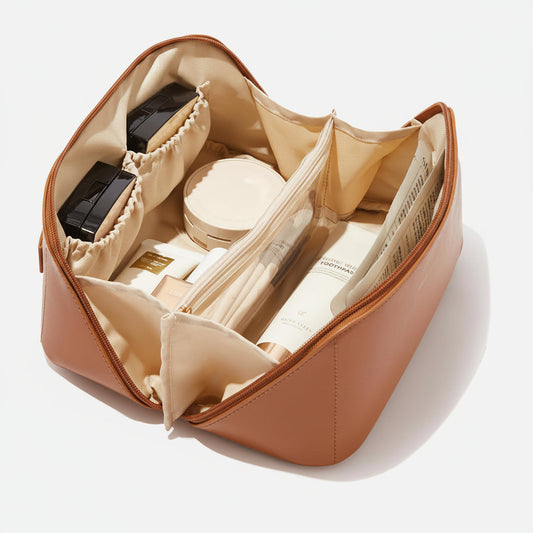 Large Makeup Bag – Travel Cosmetic Organizer & Gift Pouch