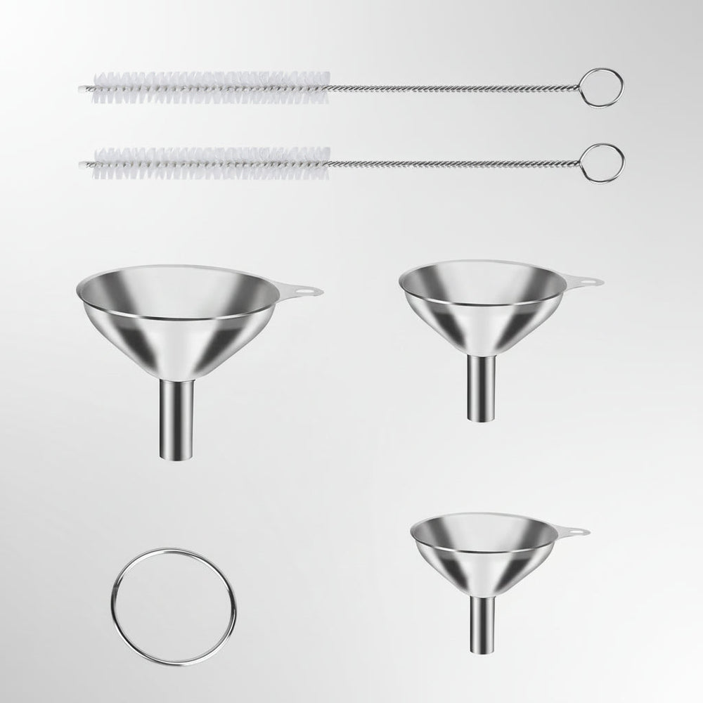 Stainless Steel Funnel Set 3 Sizes Kitchen Bottles Spices