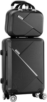 2-Piece ABS Hard Shell Luggage Set with TSA Lock & 360° Spinner Wheels - Lightweight, Durable Travel Suitcase Set
