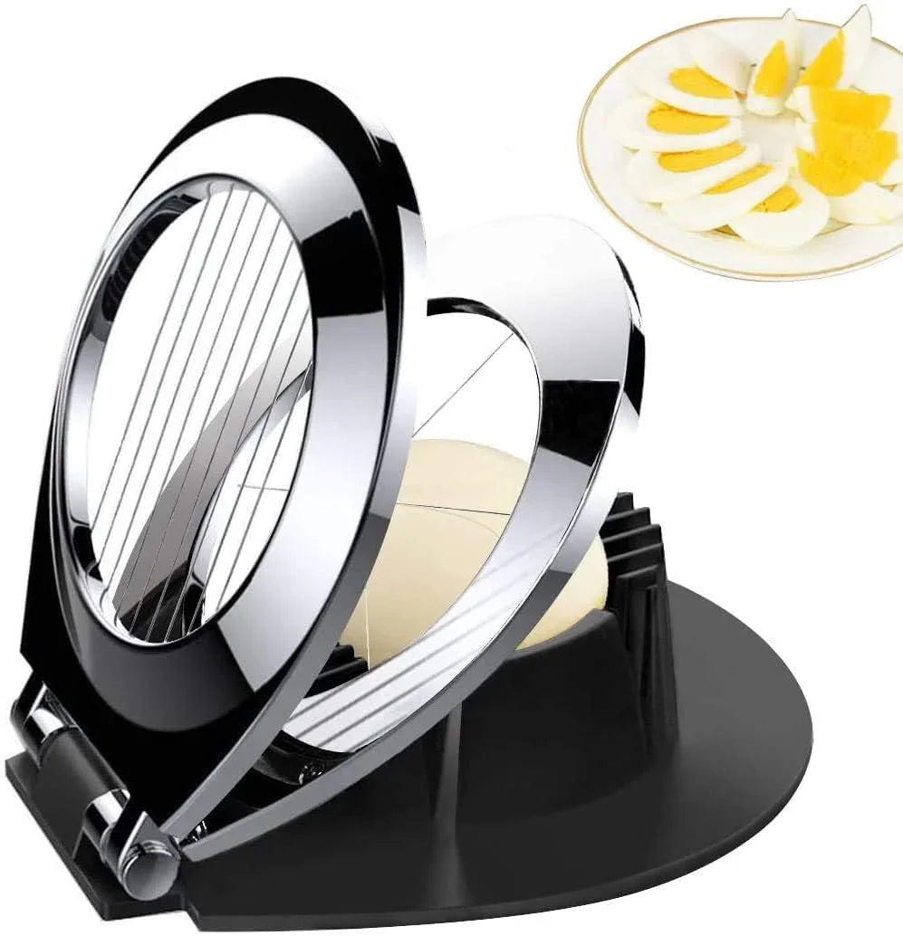 Optimized Product Title: **Edelstahl Eierteiler – Multifunktionaler Eier-Schneider für Scheiben, Spalten & Viertel | Küchenhelfer für perfekte Eiergerichte** 

This title includes relevant keywords while enhancing clarity and appeal for potential buyers.