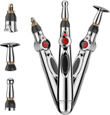 Optimized Product Title: **Elektrischer Akupressur-Stift mit 3 Aufsätzen – 9 Intensitätsstufen, schmerzfrei ohne Nadeln für effektive Schmerztherapie**