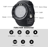 Kalsten | Henry Waterproof Men’s Digital Sports Watch – Shockproof, Tactical & LED Backlit Outdoor Timepiece