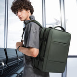 Expandable 26-45L Waterproof Travel Backpack with Laptop Sleeve & Versatile Duffle Carry - Perfect for Hiking, Camping, and Daily Use