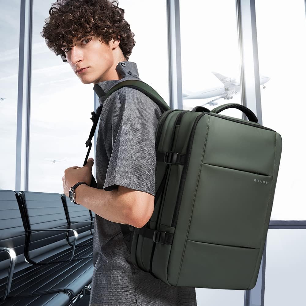 Expandable 26-45L Waterproof Travel Backpack with Laptop Sleeve & Versatile Duffle Carry - Perfect for Hiking, Camping, and Daily Use