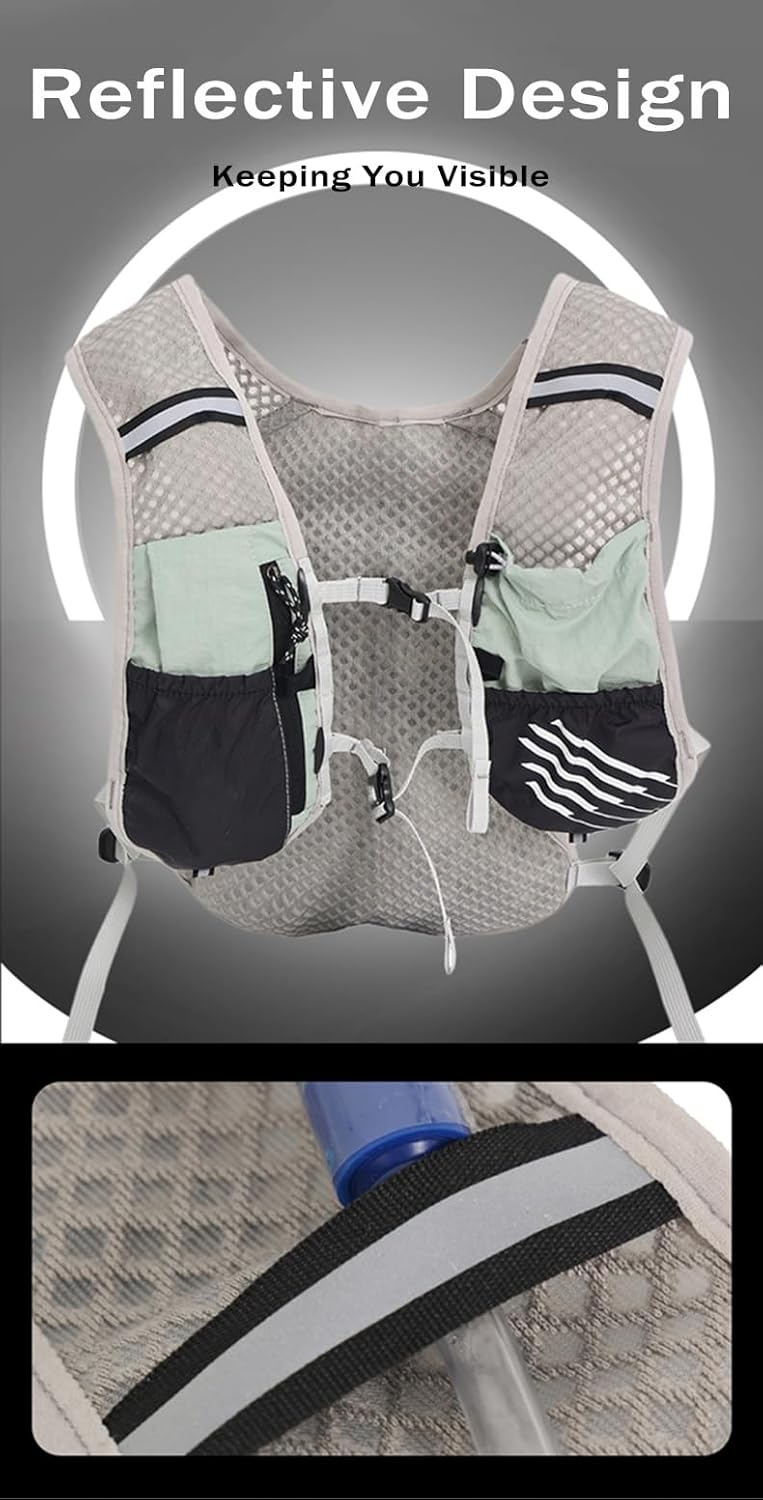Dravien Ultra-Light Hydration Running Vest with 2L Water Bladder - Perfect for Trail Running, Hiking & Outdoor Activities