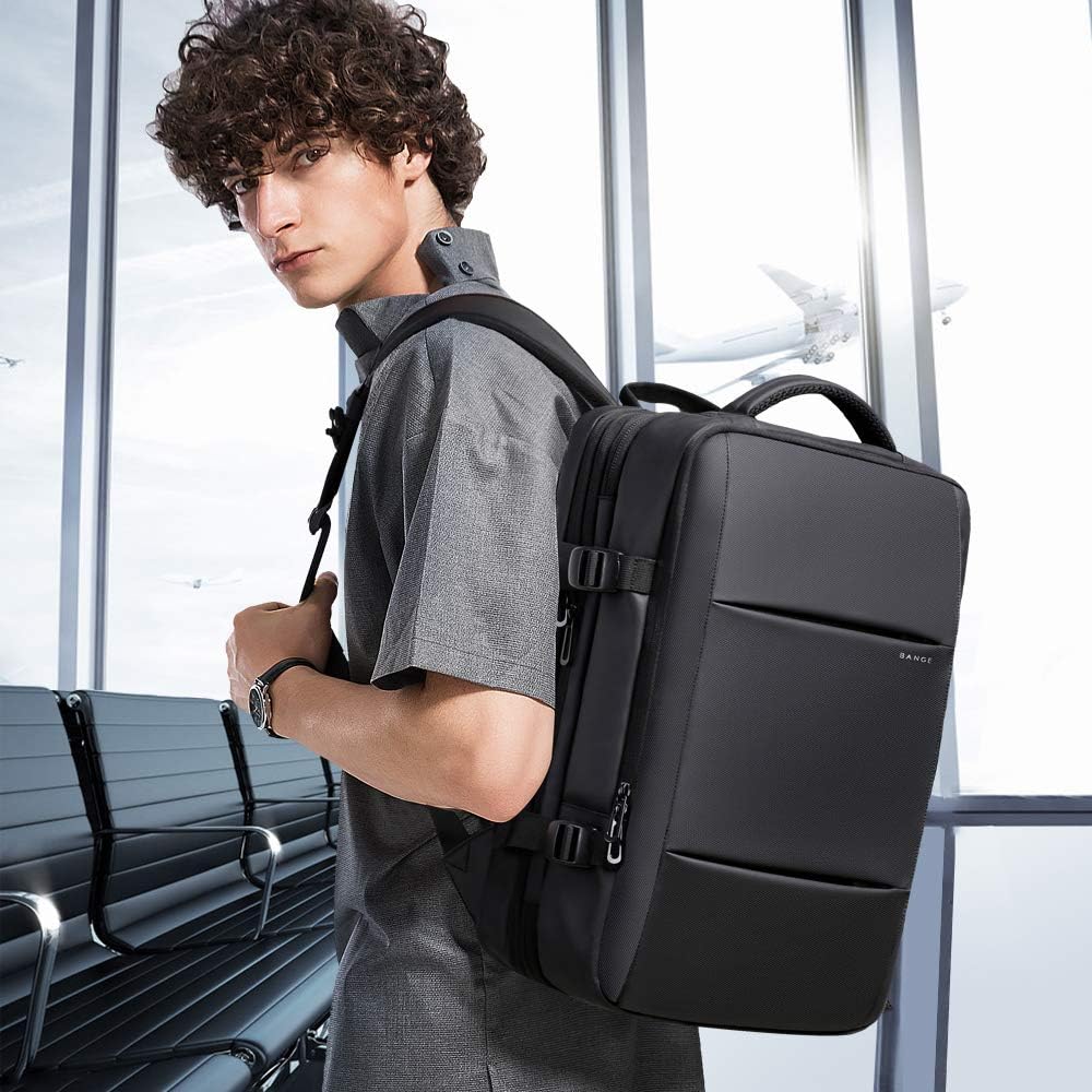 Expandable 26-45L Waterproof Travel Backpack with Laptop Sleeve & Versatile Duffle Carry - Perfect for Hiking, Camping, and Daily Use