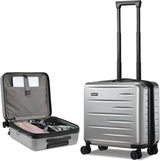 Expandable Hard Shell Carry-On Luggage with Front Pocket & TSA-Approved Lock - Lightweight Travel Suitcase