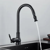 Kitchen Faucet Brass Vintage Swivel Spout Mixer
