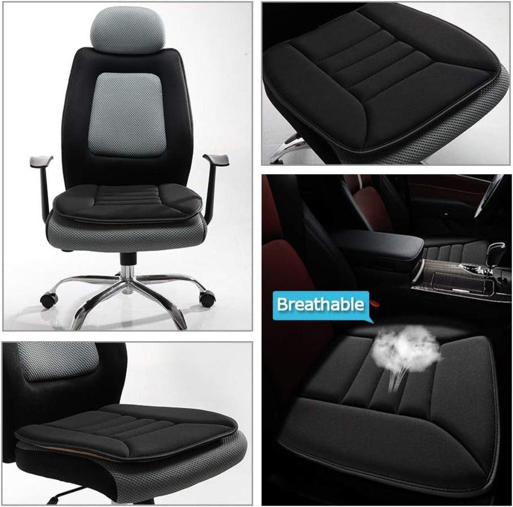 Memory Foam Seat Cushion – Ergonomic, Breathable, for Car, Office & Wheelchair