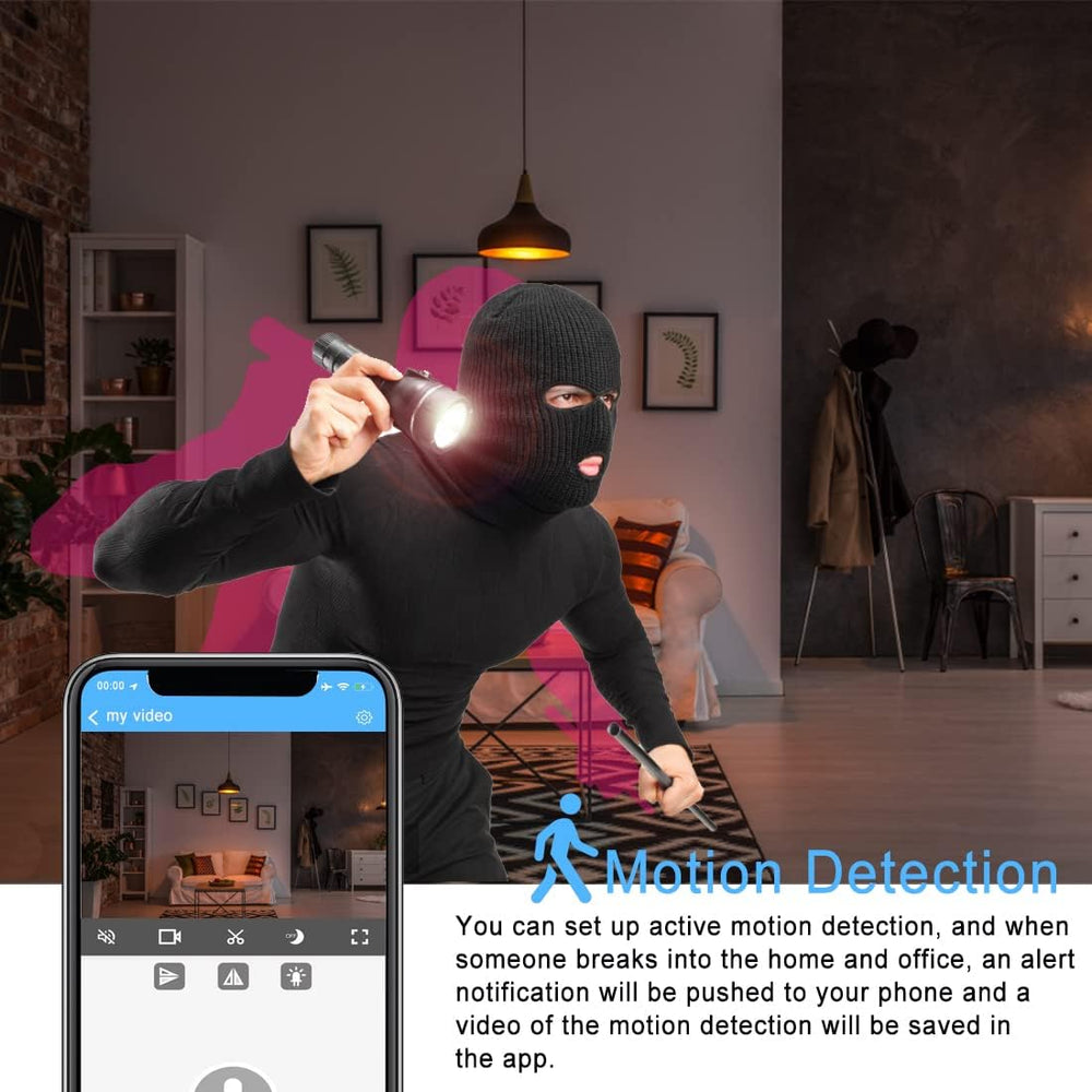 WiFi Security Camera – 1080P HD Video, Night Vision & Baby Monitor Mode
