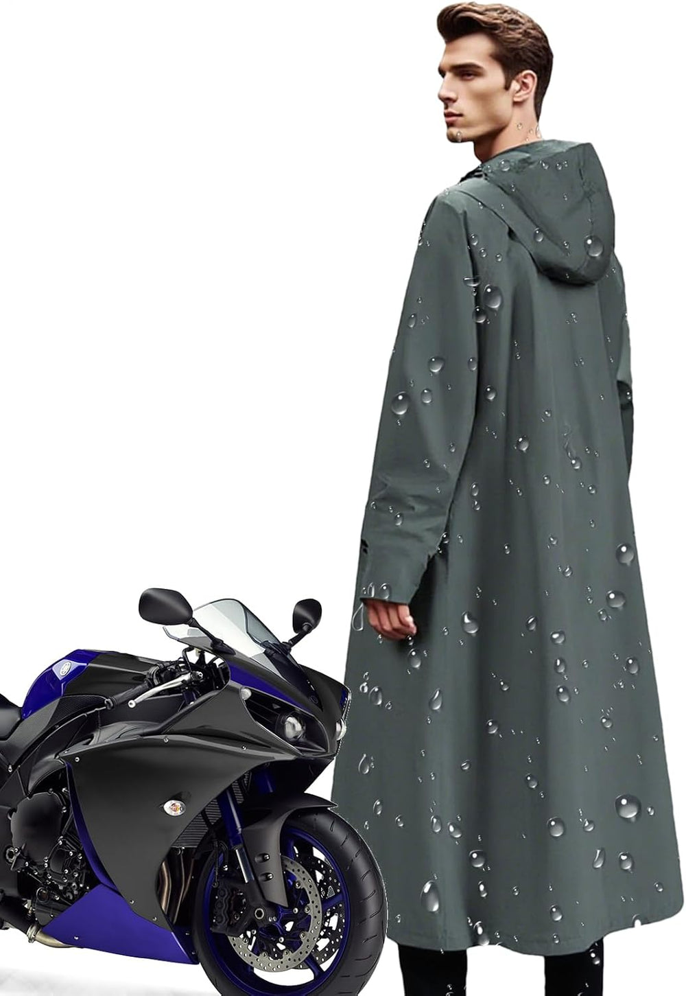 Veridra Long Waterproof Raincoat for Women - Stylish & Durable Weather Protection