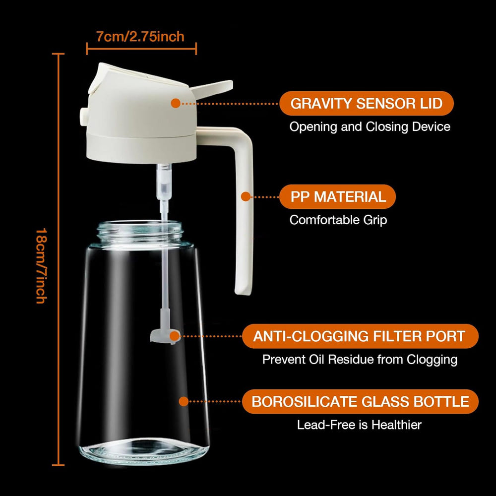 Optimized Product Title: "2-in-1 Glas Ölsprühflasche & Ausgießer – 470 ml – Perfekt für Kochen & Grillen" 

This title includes relevant keywords while highlighting the product's features and uses, making it more appealing for Google Shopping.