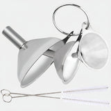 Stainless Steel Funnel Set 3 Sizes Kitchen Bottles Spices